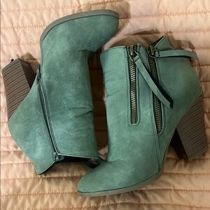 Women's Green Ankle Boots